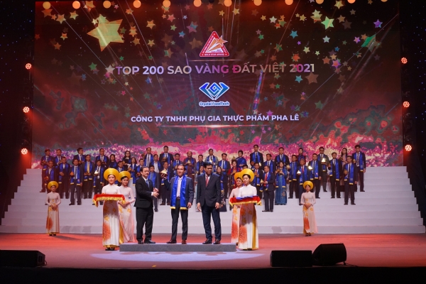 Công Ty TNHH Phụ Gia Thực Phẩm Pha Lê đạt Giải Thưởng Sao Vàng Đất Việt